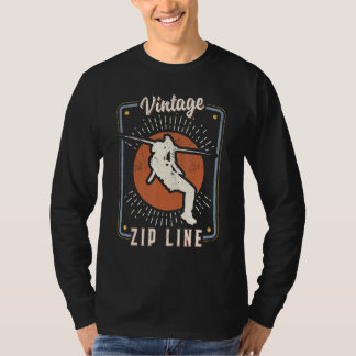 Zip Line Vintage Retro Classic Sport Love 1 T-Shirt