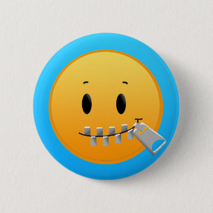 Zip Your Lips pin