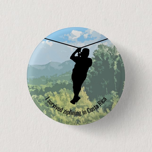  Zipline Adventure Design Button (Front)