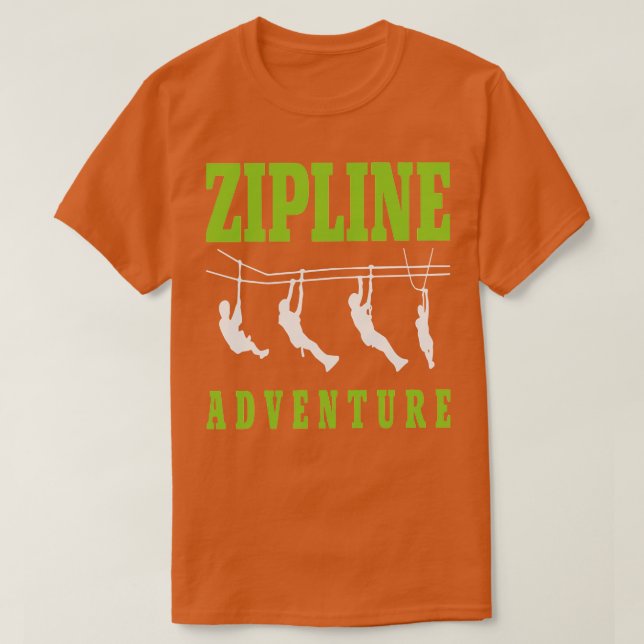 zipline adventure TShirt (Design Front)