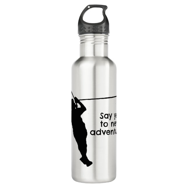 Zipline Adventures Stainless Steel Water Bottle (Front)
