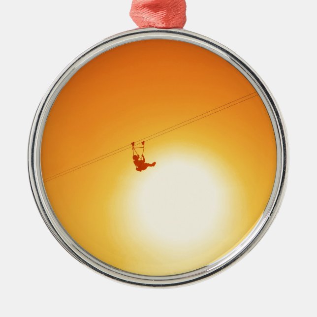 zipline metal tree decoration (Front)