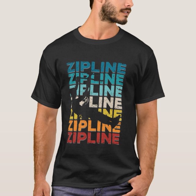 Zipline Ziplining T-Shirt (Front)