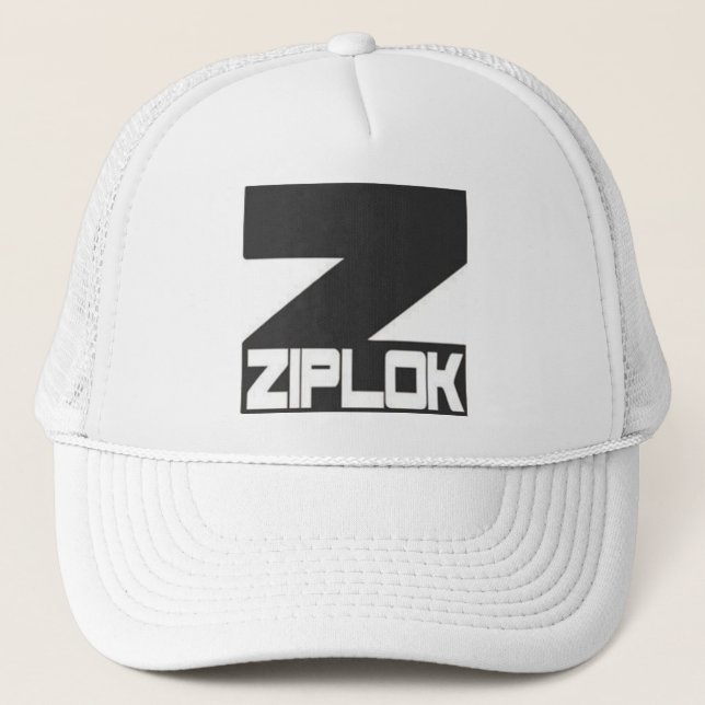 Ziplok Black Logo - Trucker Hat (Front)