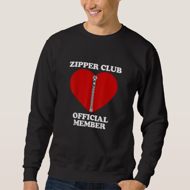 Zipper Club Heart Surgery Recovery Open Heart Bypa Sweatshirt (Front)