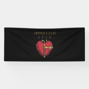 ZIPPER CLUB, heart transplant, open heart surgery Banner