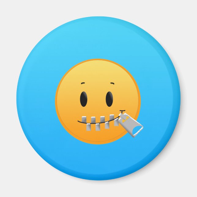 Zipper Emoji Magnet (Front)