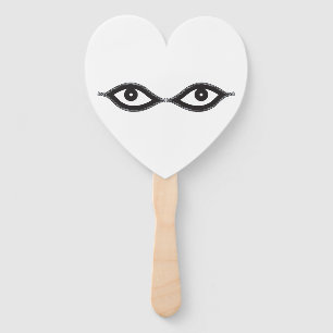 Zipper Eyes Hand Fan