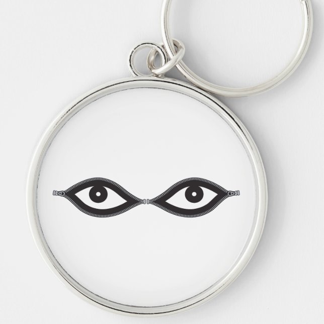 Zipper Eyes Key Ring (Front)