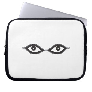 Zipper Eyes Laptop Sleeve