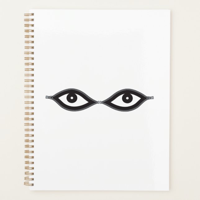 Zipper Eyes Planner (Front)