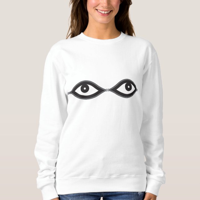 Zipper Eyes  Sweatshirt (Front)