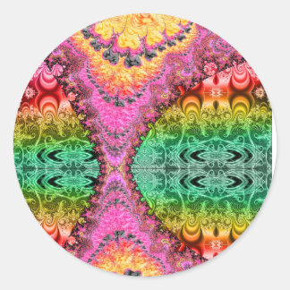 Zipper Fractal Psychedelic Art Sticker 32325