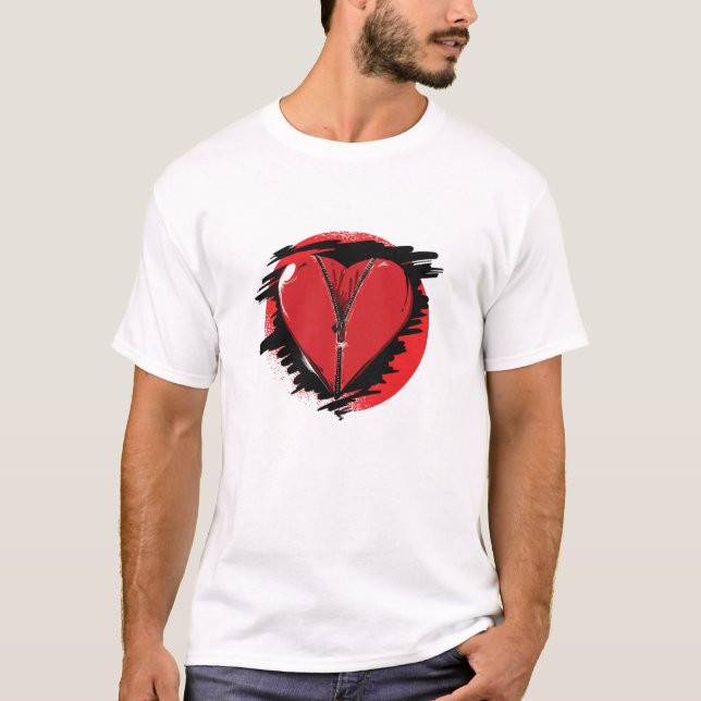 Zipper Heart T-Shirt (Front)