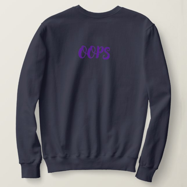 Zipper Lips “Oops” Sweatshirt (Design Back)