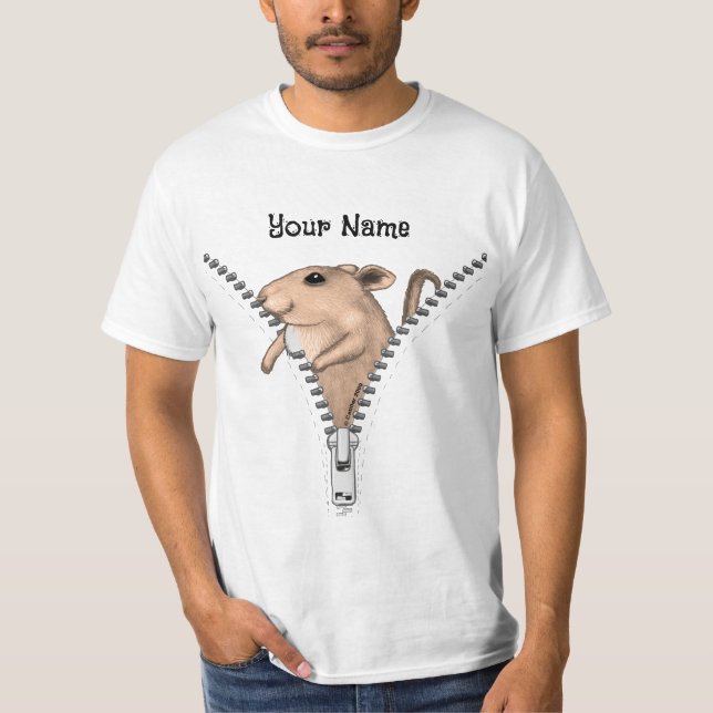 Zipper Mouse  T-Shirt (Front)