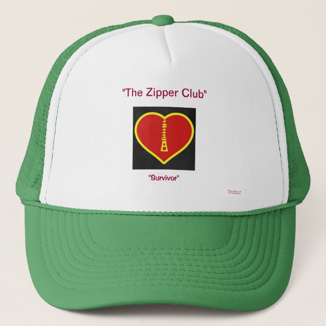 Zipper (open heart survivor) Hat (Front)