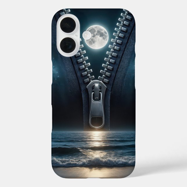 Zipper Unzipping The Moonlight Case-Mate iPhone Case (Back)
