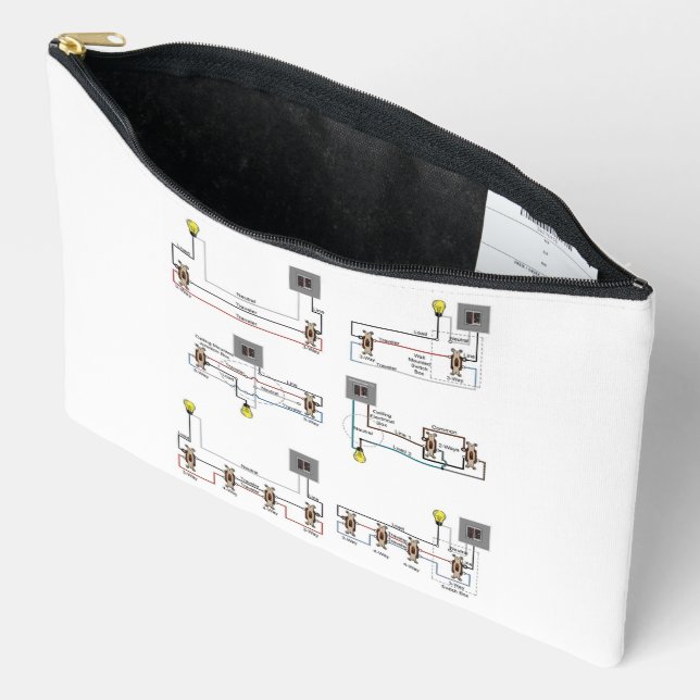 ZIPPERED POUCH With Wiring Diagrams (Open)