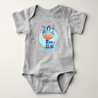 Zippity the Zebra – Cute Safari Baby Bodysuit