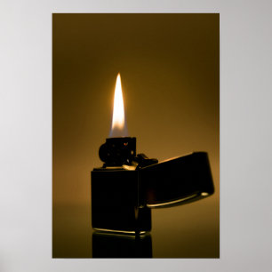 Zippo lighter. Fine art Poster