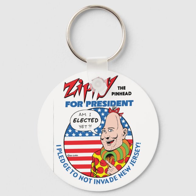 Zippy for President! Key Ring (Front)