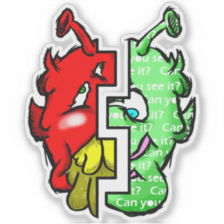 Zippy Trippy Alien Dazs 2-Face Gre/Re