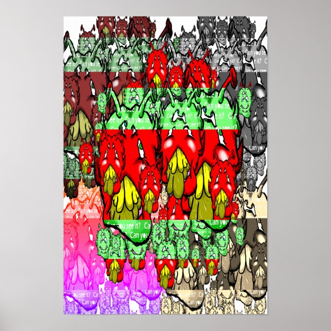 Zippy Trippy Alien Dazs Green-Tooth x5 Poster (Front)