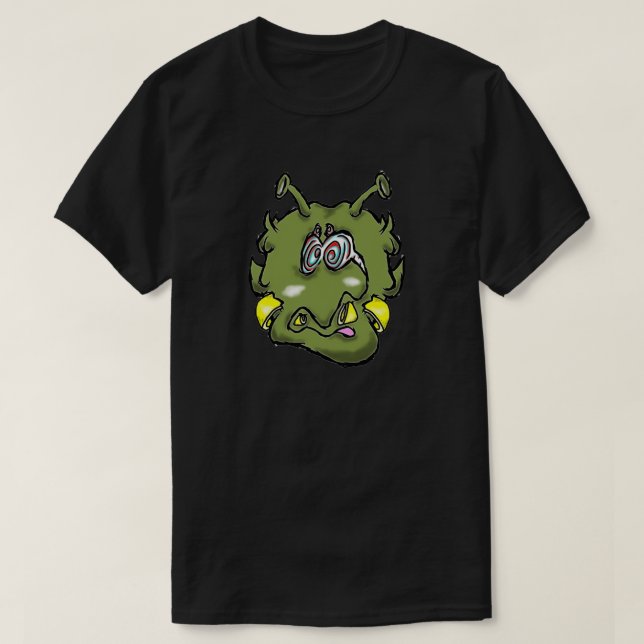 Zippy Trippy Alien Dazs Oops T-Shirt (Design Front)