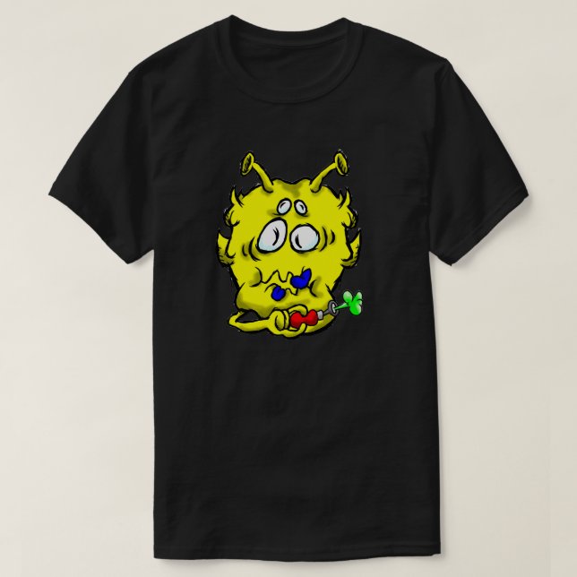 Zippy Trippy Alien Dazs Toot T-Shirt (Design Front)