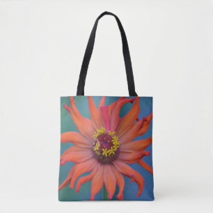Zippy Zinnia Tote Bag
