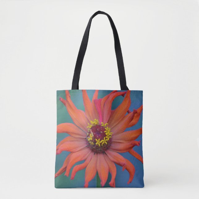 Zippy Zinnia Tote Bag (Front)