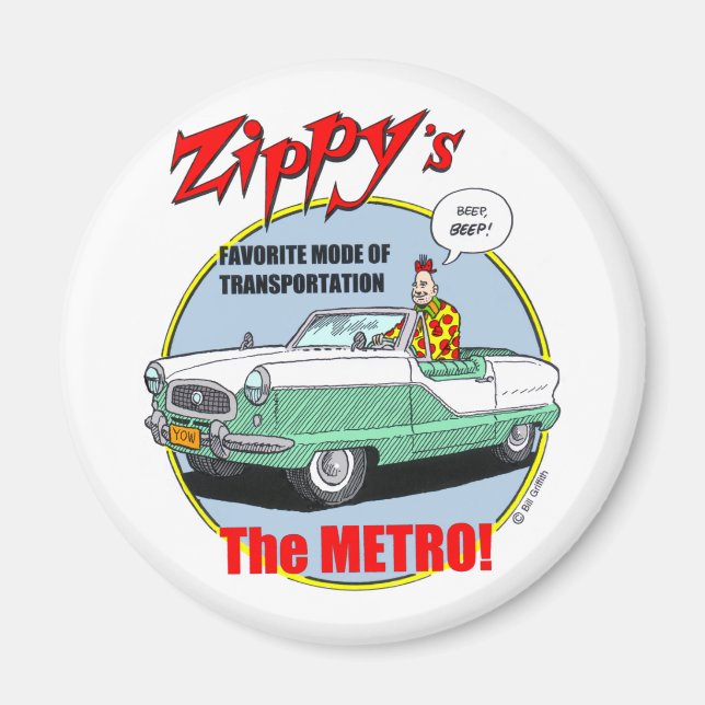 Zippy's Metro Magnet (Front)