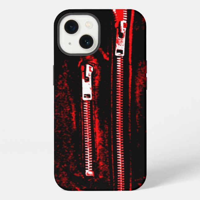 Zips Red print  iPhone Case (Back)