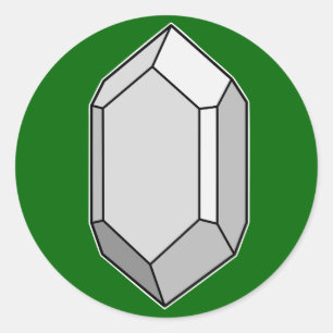 Zircon Classic Round Sticker