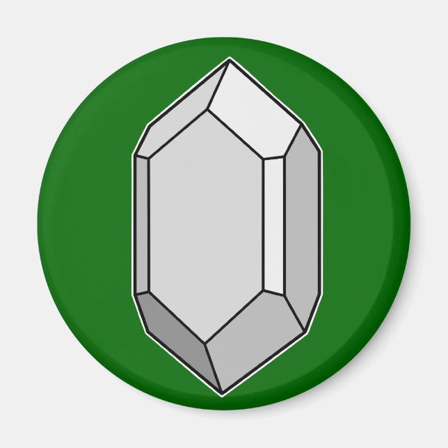 Zircon Crystal Geology Magnet (Front)