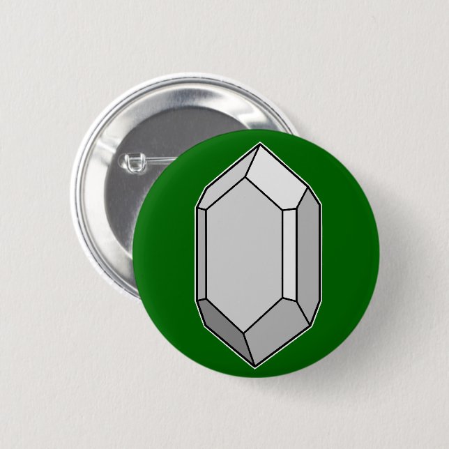 Zircon Crystal Structure 6 Cm Round Badge (Front & Back)