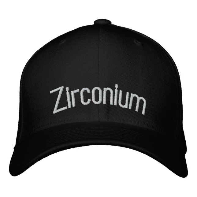 Zirconium Embroidered Hat (Front)