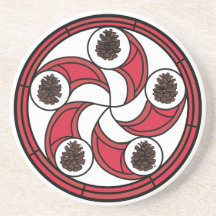 Zisa hex sign on a coaster