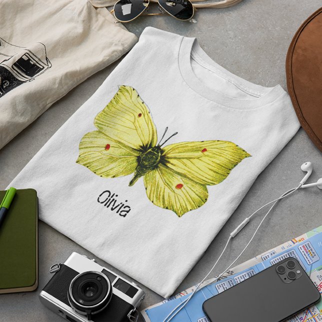 Zitronenfalter T-Shirt (Your Name Yellow European Butterfly Tee)