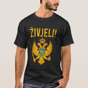 Zivjeli Montenegrin Flag Pride Vintage Montenegro T-Shirt
