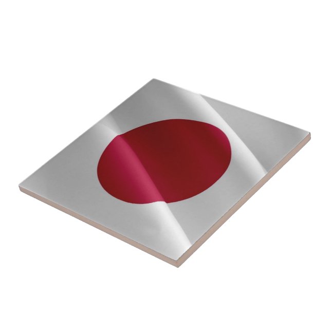zJP002 japanese waving FLAG Japan, Tile (Side)