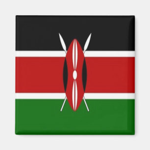 zKE001 KENYA FLAG, Africa, Fridge Magnet