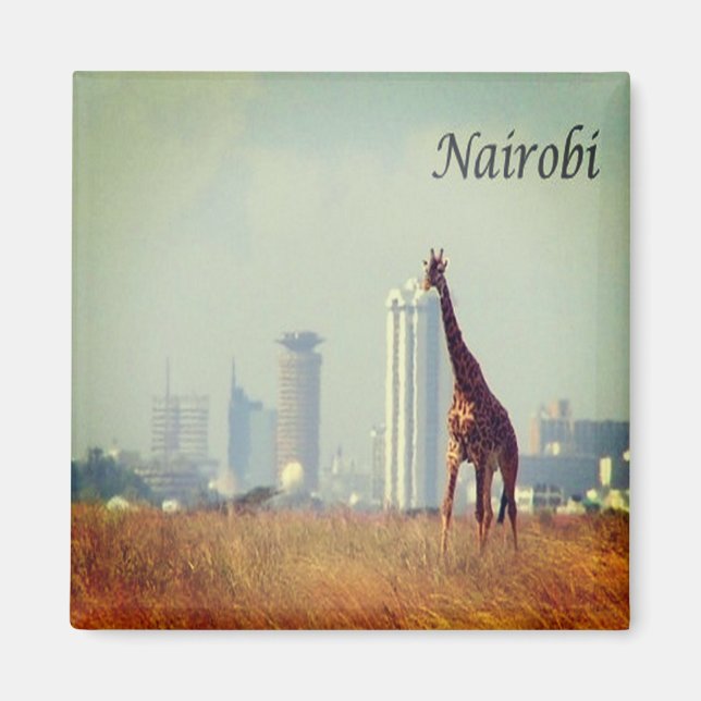 zKE017 NAIROBI, Kenya, Africa, Fridge Magnet (Front)