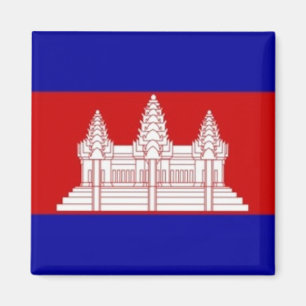 zKH001 Cambodian FLAG Cambodia, Fridge Magnet