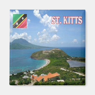 zKN006 SAINT KITTS View, Saint Kitts Nevis, Fridge Magnet