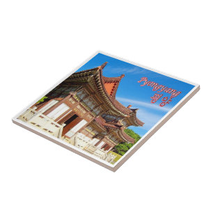 zKP005 Tomb King Tongmy, PYONGYANG, North Korea, Tile