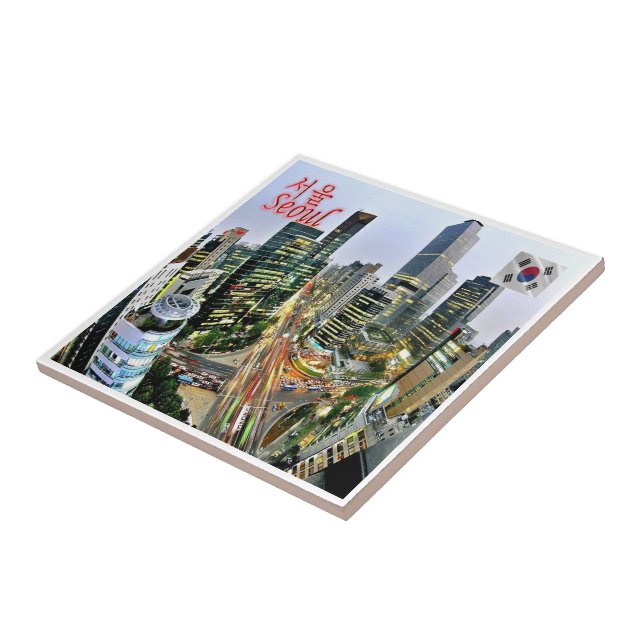 zKR006 SEOUL panorama, South Korea, Tile (Side)