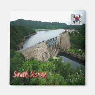 zKR011 DAECHEONG DAM, South Korea, Asia, Fridge Magnet