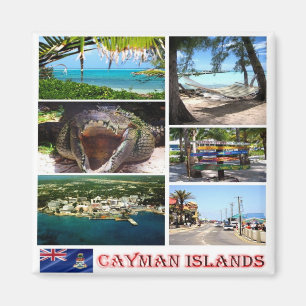zKY002 CAYMAN ISLANDS, Mosaic, America, Fridge Magnet